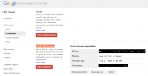 Create API Key
