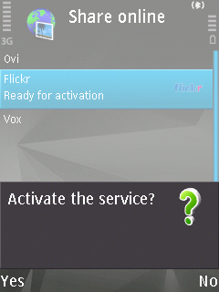 Activate service Activate service