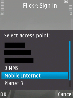 Select access point Select access point