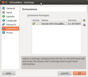 Virtualbox Extensions